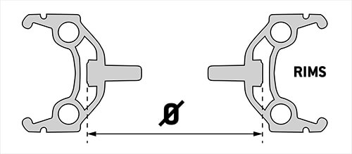 Bicycle rim diameter